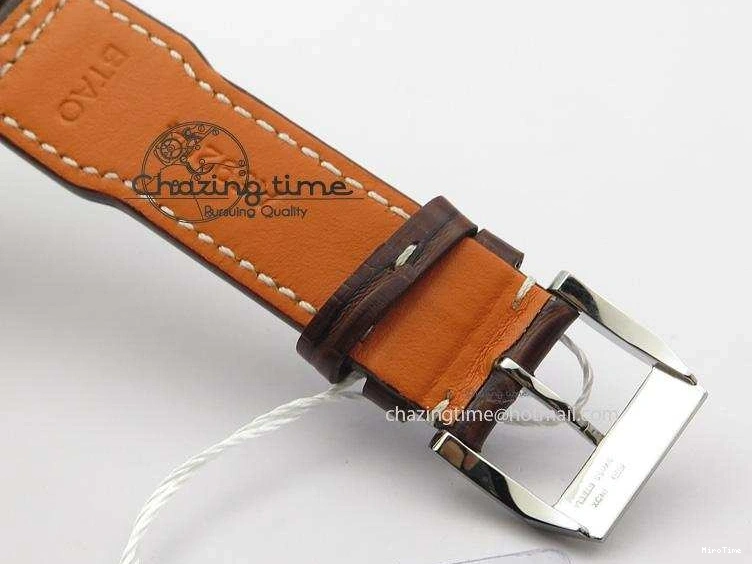 MIROTIME 0113 Youthful 2016 Pilot Chrono SS IW377719 ZF Best Edition On Brown Leather Strap A 7291